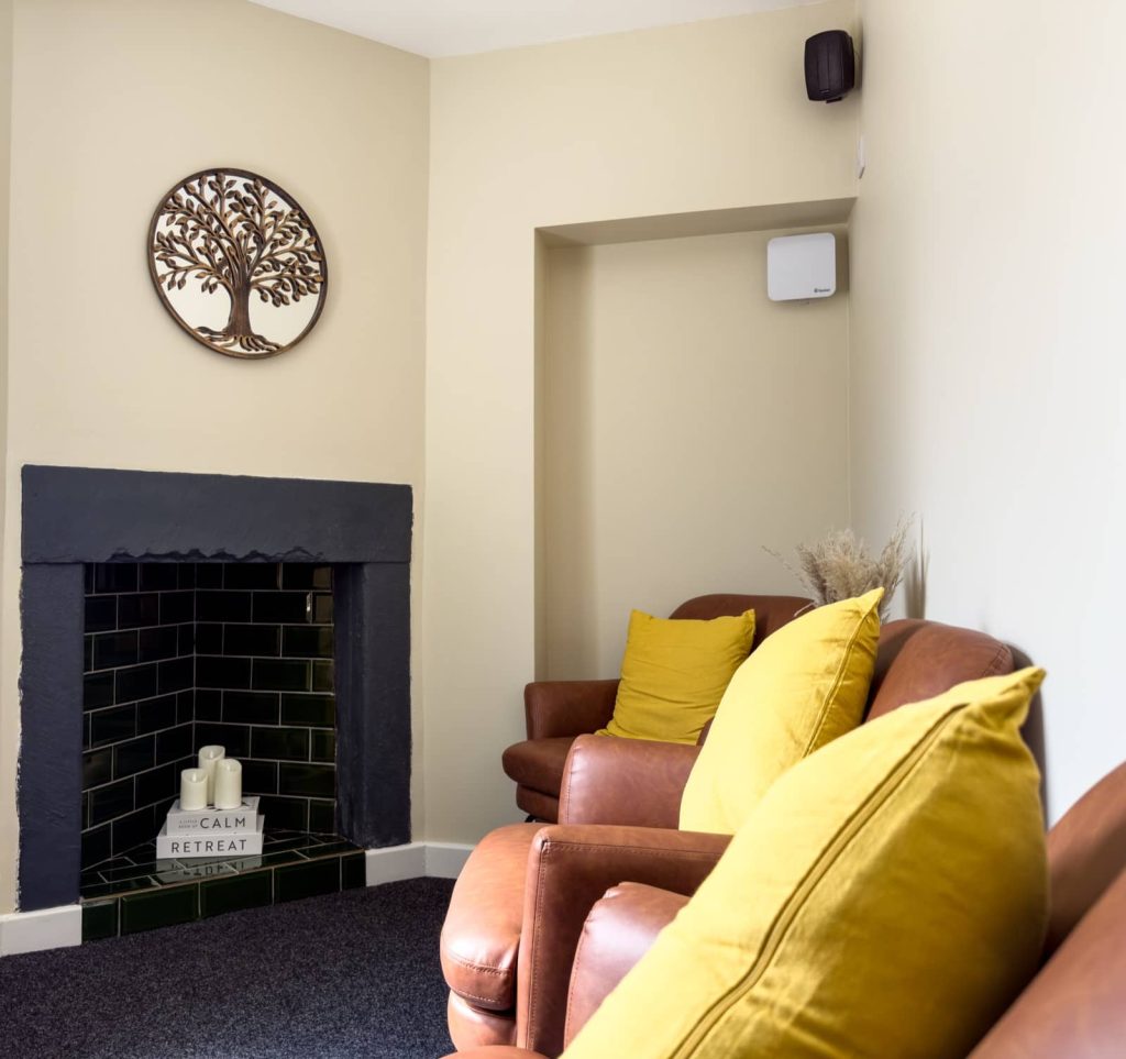 Waiting area at Durham Wellness Space